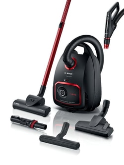 Bosch BWD421PET Serie, 4 Aquawash&Clean Aspirapolvere a traino senza sacco  - rosso