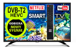 SMART TECH TV 40 Pollici Full HD DVB-T2 D-LED CI+ - 40FN10T2 : :  Elettronica